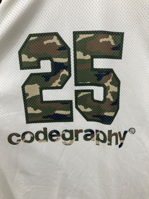 UMBRO（アンブロ）UMBRO (アンブロ) codegraphy (コードグラフィー) Nurmbering Game Shirts / ナンバリングゲームシャツ ホワイト サイズ:Lの古着・服飾アイテム