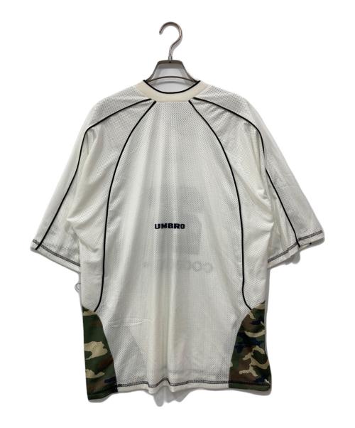 UMBRO（アンブロ）UMBRO (アンブロ) codegraphy (コードグラフィー) Nurmbering Game Shirts / ナンバリングゲームシャツ ホワイト サイズ:Lの古着・服飾アイテム