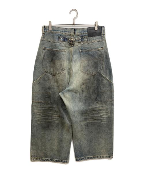 Ballsy.Brothers（ボールジーブラザーズ）BALLSY.BROTHERS (ボールジーブラザーズ) スーパーワイドバギーデニムパンツ インディゴ サイズ:Lの古着・服飾アイテム
