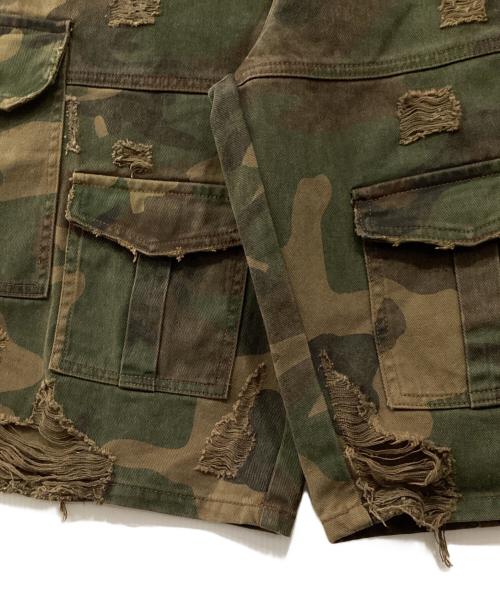 ANTIDOTEWORLDWIDE（アンチドートワールドワイド）ANTIDOTEWORLDWIDE (アンチドートワールドワイド) カーゴカモショーツ カーキ サイズ:Lの古着・服飾アイテム