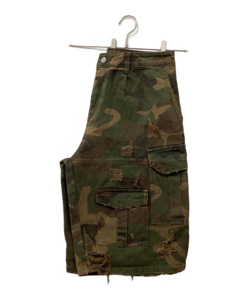 ANTIDOTEWORLDWIDE（アンチドートワールドワイド）ANTIDOTEWORLDWIDE (アンチドートワールドワイド) カーゴカモショーツ カーキ サイズ:Lの古着・服飾アイテム