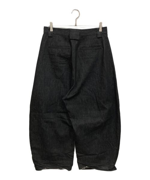 JCAESAR（ジェイシーザー）JCAESAR (ジェイシーザー) STUDIOデニム ワイドパンツ ブラック サイズ:Lの古着・服飾アイテム