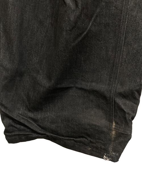 JCAESAR（ジェイシーザー）JCAESAR (ジェイシーザー) STUDIOデニム ワイドパンツ ブラック サイズ:Lの古着・服飾アイテム