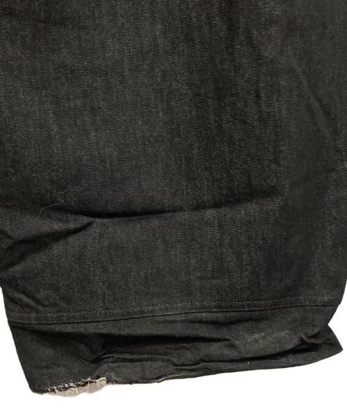 JCAESAR（ジェイシーザー）JCAESAR (ジェイシーザー) STUDIOデニム ワイドパンツ ブラック サイズ:Lの古着・服飾アイテム