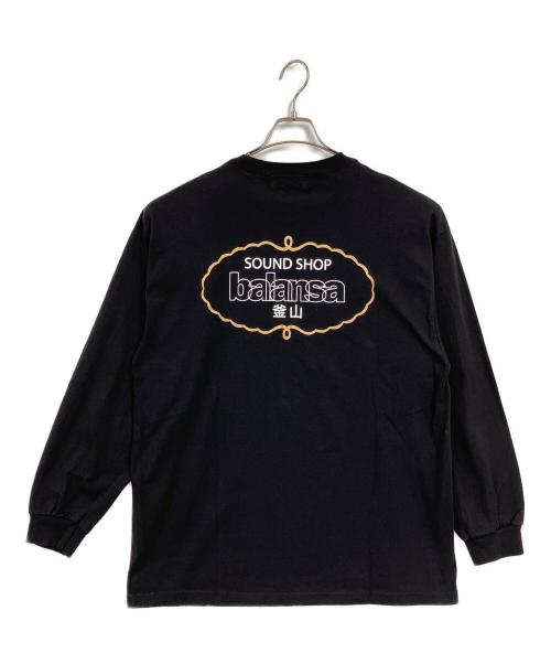 BALANSA（バランサ）BALANSA (バランサ) flagstuff (フラグスタフ) ice cream logo LS tee ブラック サイズ:XLの古着・服飾アイテム