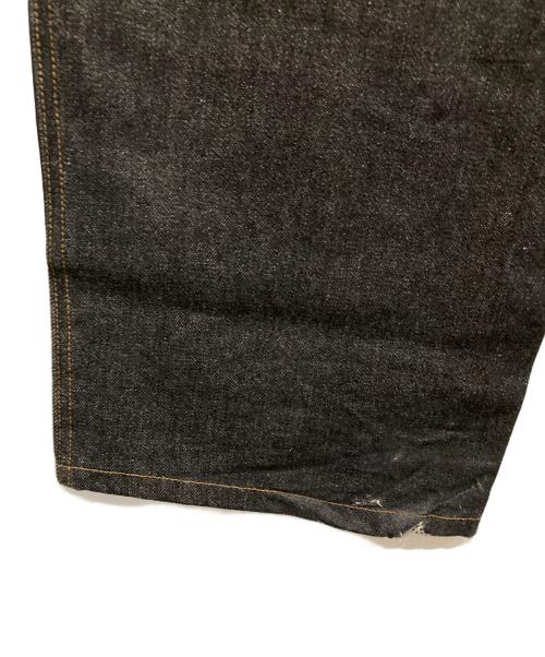 Ballsy.Brothers（ボールジーブラザーズ）BALLSY.BROTHERS (ボールジーブラザーズ) ウエスタンダブルニーレザースウィッチングワイドデニムパンツ インディゴ サイズ:Mの古着・服飾アイテム