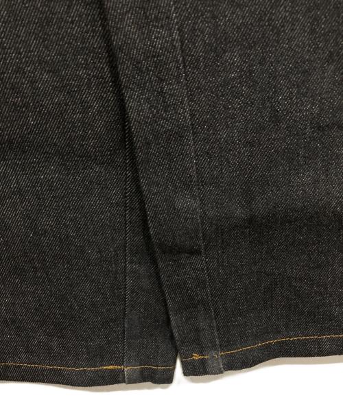 Ballsy.Brothers（ボールジーブラザーズ）BALLSY.BROTHERS (ボールジーブラザーズ) ウエスタンダブルニーレザースウィッチングワイドデニムパンツ インディゴ サイズ:Mの古着・服飾アイテム