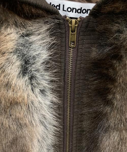 Jaded London（ジェイデッドロンドン）Jaded London (ジェイデッドロンドン) フェイクファーフード ジャケット ブラウン サイズ:Mの古着・服飾アイテム