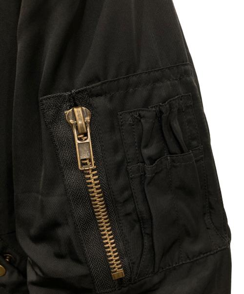 Ballsy.Brothers（ボールジーブラザーズ）BALLSY.BROTHERS (ボールジーブラザーズ) ボンバーフライトジャケット ブラック サイズ:Lの古着・服飾アイテム