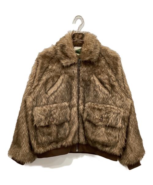 Ballsy.Brothers（ボールジーブラザーズ）Ballsy.Brothers (ボールジーブラザーズ) ウエスタンショートファーブルゾン ブラウン サイズ:Lの古着・服飾アイテム