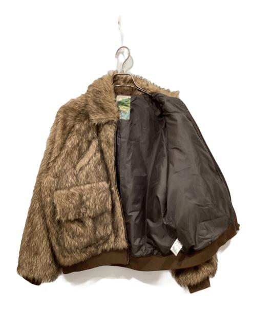 Ballsy.Brothers（ボールジーブラザーズ）Ballsy.Brothers (ボールジーブラザーズ) ウエスタンショートファーブルゾン ブラウン サイズ:Lの古着・服飾アイテム