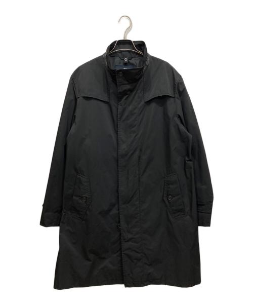 BURBERRY LONDON（バーバリーロンドン）BURBERRY LONDON (バーバリーロンドン) スタンドカラーコート ネイビー サイズ:LLの古着・服飾アイテム