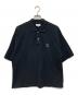 MAISON KITSUNE（メゾンキツネ）の古着「フォックスヘッドパッチ オーバーサイズポロシャツ」｜ブラック