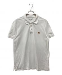 maison kitsune（メゾンキツネ）の古着「ボールド フォックスヘッド ポロシャツ」｜ホワイト