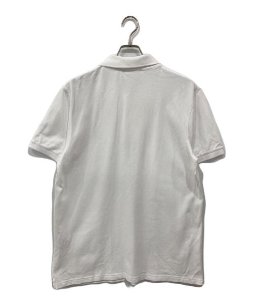 maison kitsune（メゾンキツネ）maison kitsune (メゾンキツネ) ボールド フォックスヘッド ポロシャツ ホワイト サイズ:Lの古着・服飾アイテム