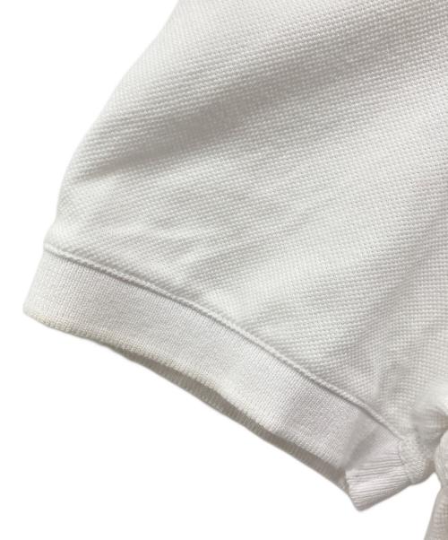 maison kitsune（メゾンキツネ）maison kitsune (メゾンキツネ) ボールド フォックスヘッド ポロシャツ ホワイト サイズ:Lの古着・服飾アイテム