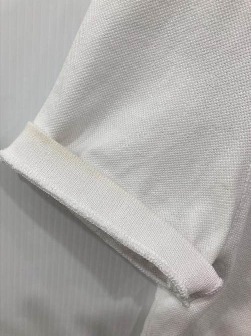 maison kitsune（メゾンキツネ）maison kitsune (メゾンキツネ) ボールド フォックスヘッド ポロシャツ ホワイト サイズ:Lの古着・服飾アイテム