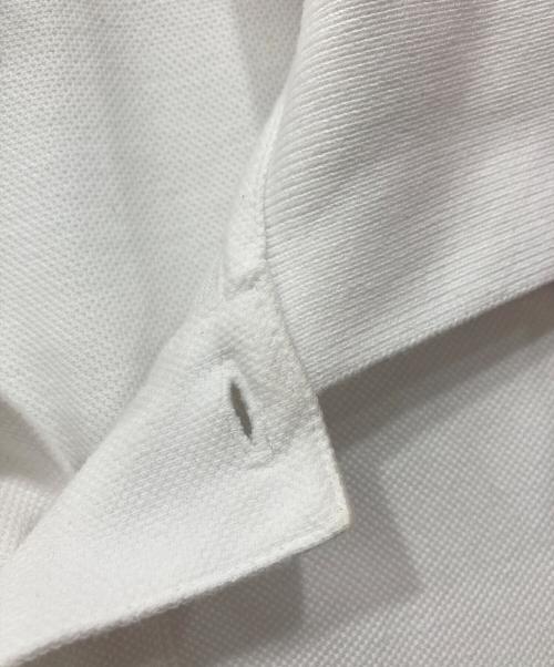 maison kitsune（メゾンキツネ）maison kitsune (メゾンキツネ) ボールド フォックスヘッド ポロシャツ ホワイト サイズ:Lの古着・服飾アイテム