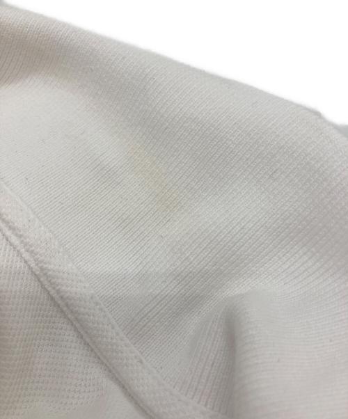 maison kitsune（メゾンキツネ）maison kitsune (メゾンキツネ) ボールド フォックスヘッド ポロシャツ ホワイト サイズ:Lの古着・服飾アイテム