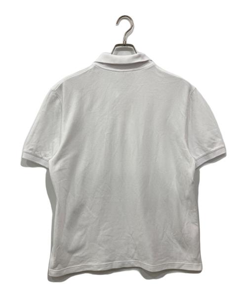 maison kitsune（メゾンキツネ）MAISON KITSUNE (メゾンキツネ) フォックスヘッドレギュラーポロシャツ ホワイト サイズ:Lの古着・服飾アイテム