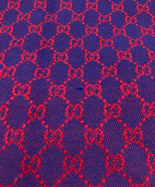 GUCCI（グッチ）GUCCI (グッチ) GGジャガードウールマフラー レッドの古着・服飾アイテム