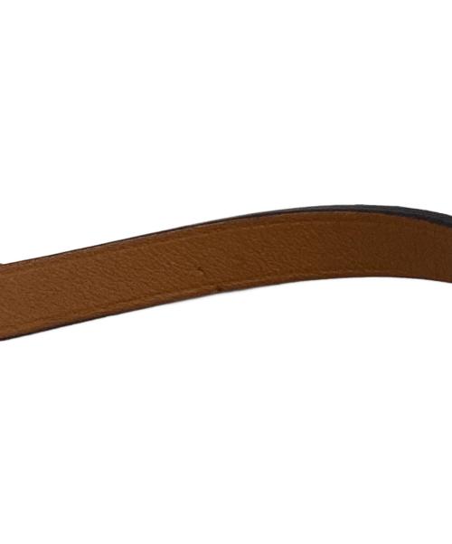 HERMES（エルメス）HERMES (エルメス) アピ3 レザーロングブレスレット ブラックの古着・服飾アイテム