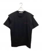 JOHN LAWRENCE SULLIVANジョン ローレンス サリバン）の古着「タックショルダーTシャツ」｜ブラック