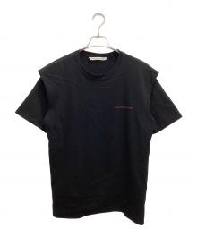 JOHN LAWRENCE SULLIVAN（ジョン ローレンス サリバン）の古着「タックショルダーTシャツ」｜ブラック