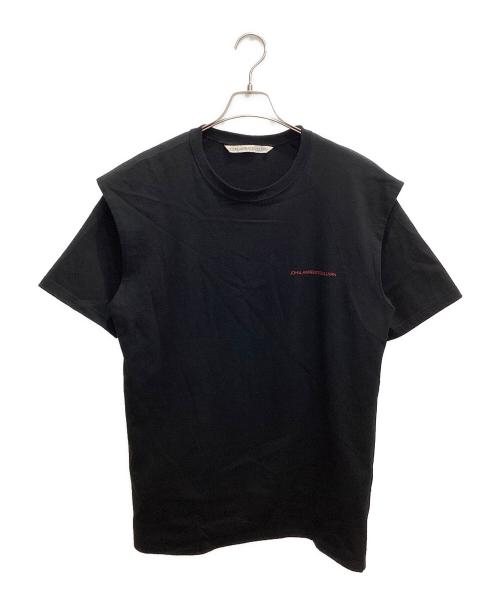 JOHN LAWRENCE SULLIVAN（ジョン ローレンス サリバン）JOHN LAWRENCE SULLIVAN (ジョン ローレンス サリバン) タックショルダーTシャツ ブラック サイズ:Lの古着・服飾アイテム