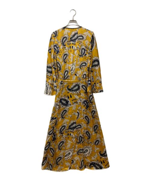 forte forte（フォルテ・フォルテ）forte forte (フォルテ・フォルテ) シルク総柄ワンピース イエロー サイズ:1の古着・服飾アイテム