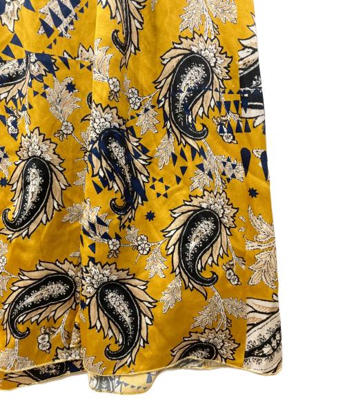 forte forte（フォルテ・フォルテ）forte forte (フォルテ・フォルテ) シルク総柄ワンピース イエロー サイズ:1の古着・服飾アイテム