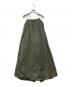 CASA FLINE（カーサフライン）の古着「TUCK GATHER BALLOON DRESS / タックギャザーバルーンドレス」｜グリーン
