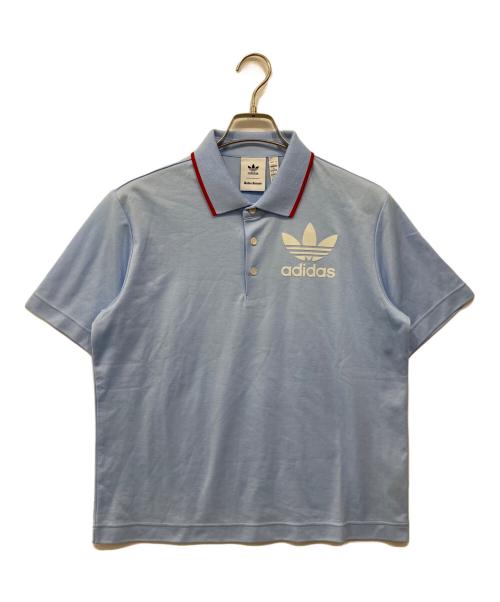 adidas（アディダス）adidas (アディダス) WALES BONNER (ウェールズボナー) ポロシャツ ブルー サイズ:M 未使用品の古着・服飾アイテム
