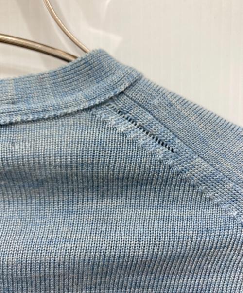 JOHN SMEDLEY（ジョンスメドレー）JOHN SMEDLEY (ジョンスメドレー) メリノウールカーディガン ブルー サイズ:Sの古着・服飾アイテム