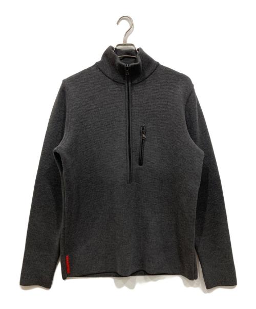 PRADA SPORTS（プラダスポーツ）PRADA SPORTS (プラダスポーツ) ハーフジップニット グレー サイズ:52の古着・服飾アイテム