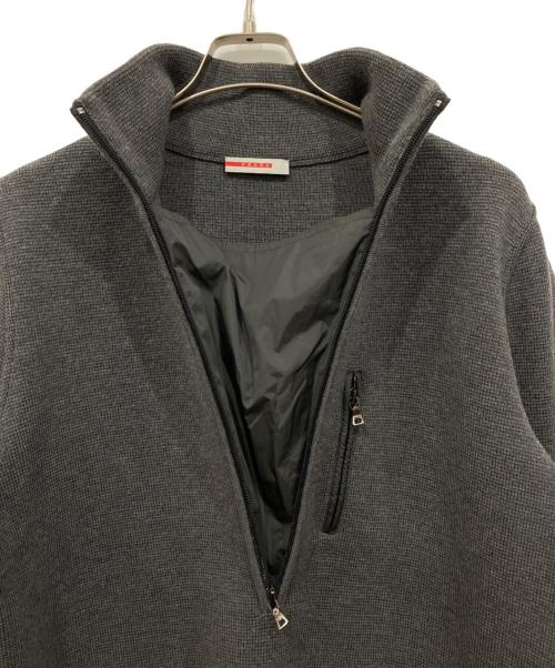 PRADA SPORTS（プラダスポーツ）PRADA SPORTS (プラダスポーツ) ハーフジップニット グレー サイズ:52の古着・服飾アイテム