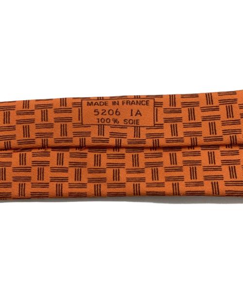 HERMES（エルメス）HERMES (エルメス) シルクネクタイ オレンジ サイズ:表記無しの古着・服飾アイテム