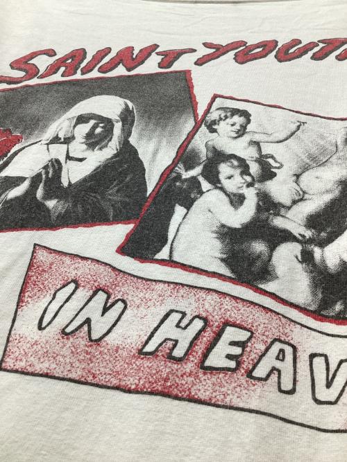 SAINT MICHAEL（セントマイケル）SAINT MICHAEL (セントマイケル) プリントTシャツ ホワイト サイズ:Lの古着・服飾アイテム