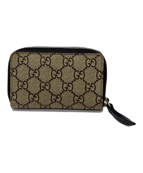 GUCCI（グッチ）GUCCI (グッチ) タイガープリント カードケース ベージュの古着・服飾アイテム