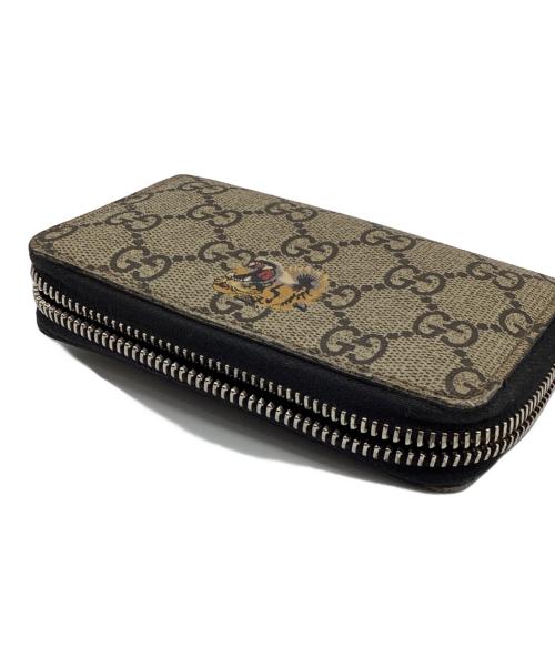 GUCCI（グッチ）GUCCI (グッチ) タイガープリント カードケース ベージュの古着・服飾アイテム