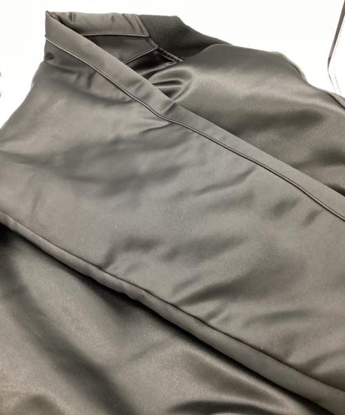 SUPREME（シュプリーム）SUPREME (シュプリーム) MITCHELL & NESS (ミッチェルアンドネス) シークイン ロゴ バーシティージャケット ブラック サイズ:Sの古着・服飾アイテム