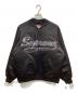 SUPREME（シュプリーム）の古着「シークイン ロゴ バーシティージャケット」｜ブラック