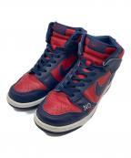 NIKE×SUPREMEナイキ×シュプリーム）の古着「ハイカットスニーカー」｜レッド×ネイビー