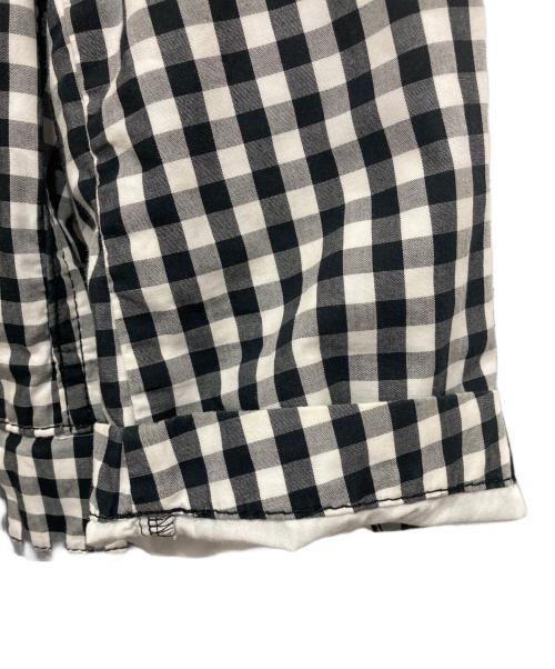 BLACK COMME des GARCONS（ブラックコムデギャルソン）BLACK COMME des GARCONS (ブラックコムデギャルソン) チェック七分袖ジャケット ブラック×ホワイト サイズ:XSの古着・服飾アイテム
