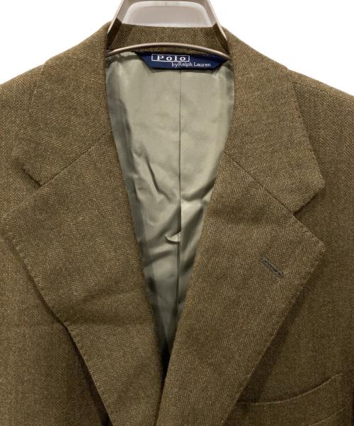 POLO RALPH LAUREN（ポロ・ラルフローレン）POLO RALPH LAUREN (ポロ・ラルフローレン) ウールテーラードジャケット ブラウン サイズ:C96-W86-T175 AB6の古着・服飾アイテム