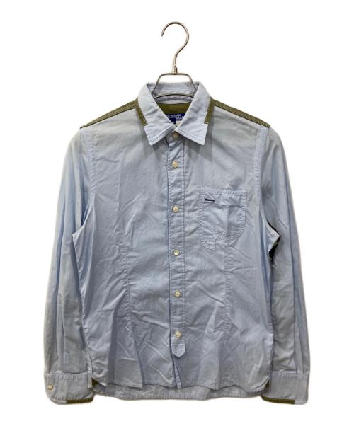 JUNYA WATANABE MAN（ジュンヤワタナベマン）JUNYA WATANABE MAN (ジュンヤワタナベマン) 切替シャツ ブルー サイズ:Sの古着・服飾アイテム