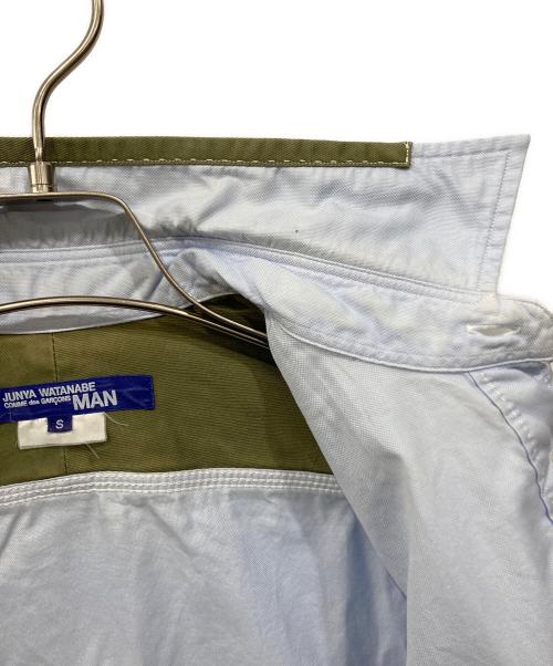 JUNYA WATANABE MAN（ジュンヤワタナベマン）JUNYA WATANABE MAN (ジュンヤワタナベマン) 切替シャツ ブルー サイズ:Sの古着・服飾アイテム