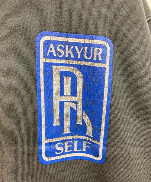 askyurself（アスクユアセルフ）askyurself (アスクユアセルフ) クルーネックスウェット グレー サイズ:Mの古着・服飾アイテム