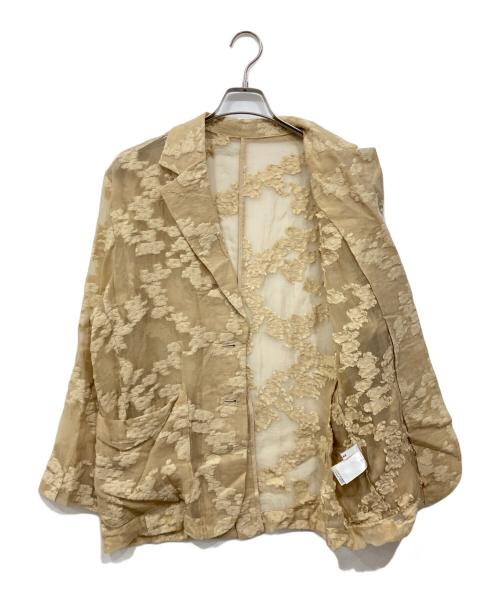 CLANE（クラネ）CLANE (クラネ) フラワーシアージャガードジャケット ベージュ サイズ:1の古着・服飾アイテム