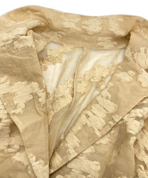 CLANE（クラネ）CLANE (クラネ) フラワーシアージャガードジャケット ベージュ サイズ:1の古着・服飾アイテム